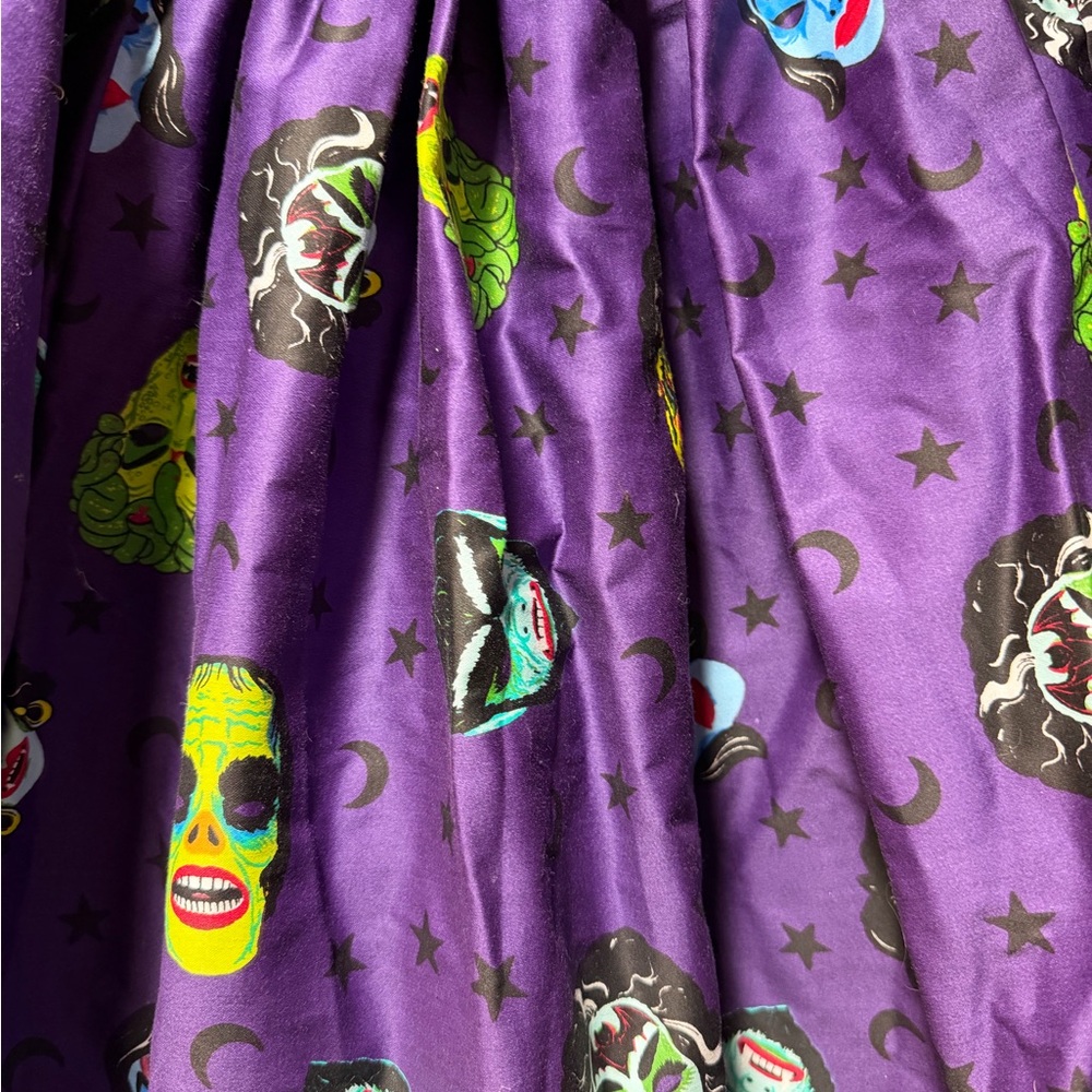 Vixen by Micheline Pitt Purple Ben Cooper Mask Skirt Small - Picture 3 of 7